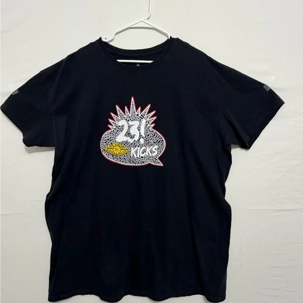 Jordan 23 Kicks Graphic Tee men’s plus size 3XL Black Jumpman Streetwear(A443)✨